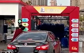 常州中石化FX-11-7雙風(fēng)機(jī)7刷電腦洗車機(jī)設(shè)備交付使用，現(xiàn)場(chǎng)排起來了長(zhǎng)龍。